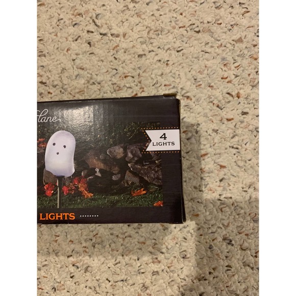 Halloween White ghost pathway jack o lantern lane lights Spooky Decor Outdoor - Picture 7 of 10